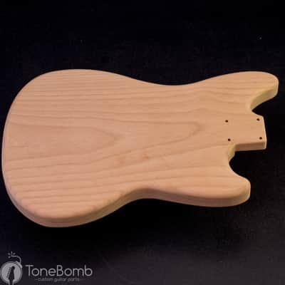 Alder Lefty Duo Sonic II / Mustang Vintage Spec 1 Piece 1205 Left Hand Unfinished Offset Guitar Body image 8
