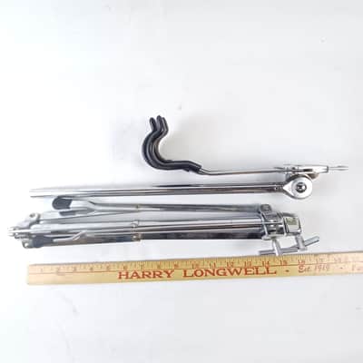 Ludwig 70s #1355 Snare Drum Stand Atlas Single-Braced Chicago USA Vintage Chrome image 7
