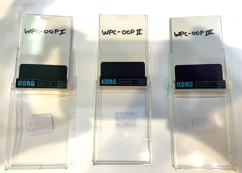 Korg WPC-00PI WPC-00PII and WPC-00PIII Wavestation Carts image 1