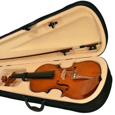 Adagio EM-100-3/4 Spruce Top Rosewood Fingerboard 3/4 Size Violin Outfit w/Lightweight Case & Bow image 1