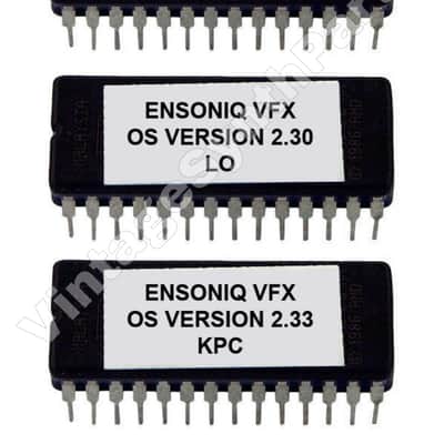 Ensoniq VFX firmware Version 2.30 and KPC 2.33 OS upgrade update EPROM set chip