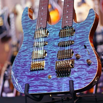 ESP Custom shop Hiend Spec Snapper CTM double Neck  2019 Custom color image 1