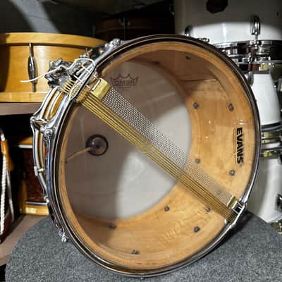 WFL Zephyr Lug Snare Drum In Gold Sparkle image 10