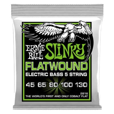 Ernie Ball 2816 Regular Slinky 5-String Flat Wound Electric Bass Strings image 1
