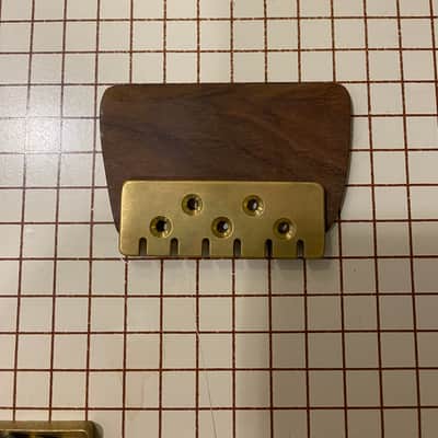 Jerry Garcia Alligator Strat Brass Tailpiece & Wood Block image 3
