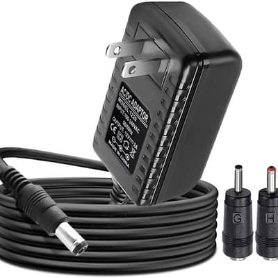 12V AC/DC Charger for Casio Privia Power Cord, Casio Privia Digital Piano Keyboard Casio AD-12MLA U, AD12M3 AD-A12150LW AD-A1215LW PX, WK, CDP, AP, CTK Series PX130RD BK WE Adapter Power Supply image 1