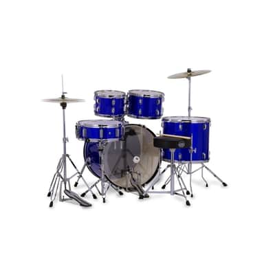 Mapex Comet 5-Piece Drum Set 22" Bass Drum, Indigo Blue image 4