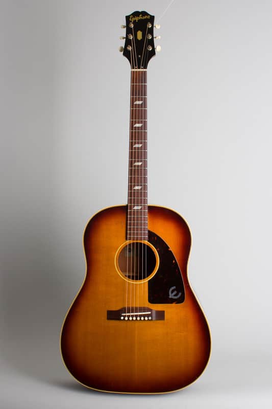Epiphone FT-79 Texan Flat Top Acoustic Guitar (1959), ser. #A-2499, black tolex hard shell case. image 1