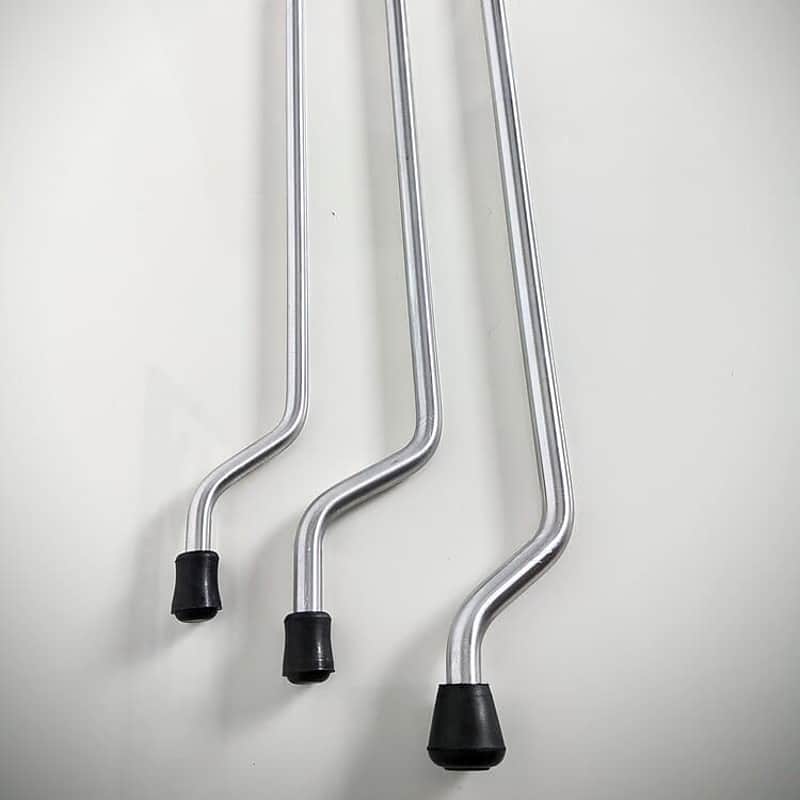 Ultralight Floor Tom Legs Brushed Aluminum - 12.7mm, 21" (set of 3) image 1