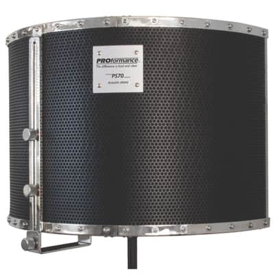 Proformance PS70 Studio Isolation Acoustic Vocal Microphone Shield image 2