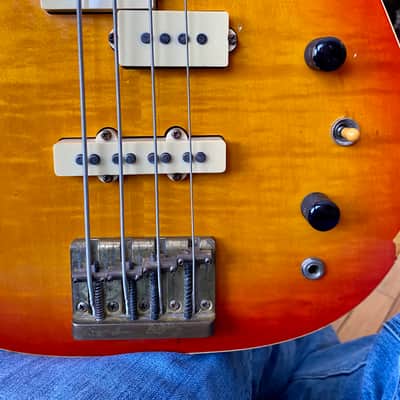 Rare Blade Levinson PJ Bass 1990 Cherry Burst, Maple top. image 4