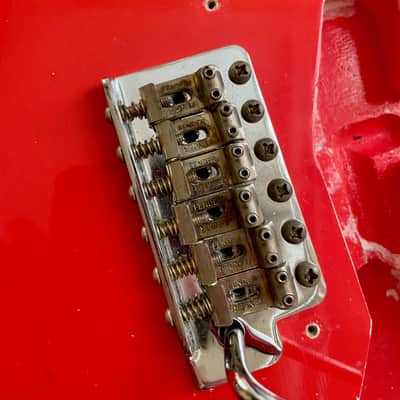 MJT Fiesta Red Strat Body Relic by MJT w/ Fender bridge image 4
