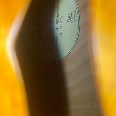 Godin 5th Ave Jumbo P90 2010s - Harvest Gold image 4