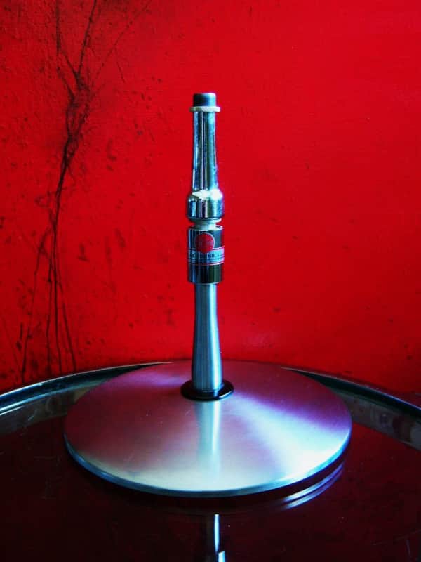Vintage RARE 1960's Atlas Sound DS9 microphone desk stand w VM-1 vibration mount DS5 DS6 DS7 DS14 Shure Turner RCA image 1