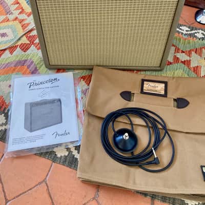 Fender Chris Stapleton Signature '62 Princeton 1x12" 12-Watt Guitar Combo 2019 - Present - Brown Vinyl with Wheat Grille Cloth image 3