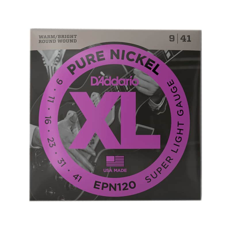D'Addario EPN120 Pure Nickel Electric 9-41 Super Light image 1
