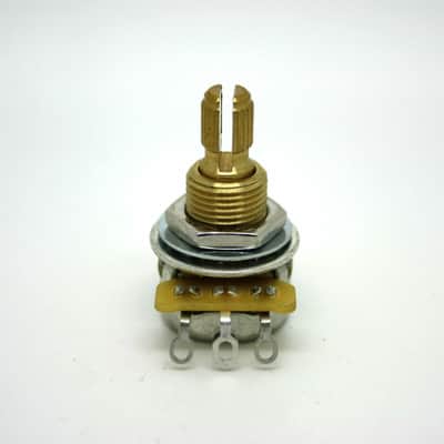 PREMIUM CTS SPLIT SHAFT 500K AUDIO LOGARITHMIC MINI POT POTENTIOMETER image 2
