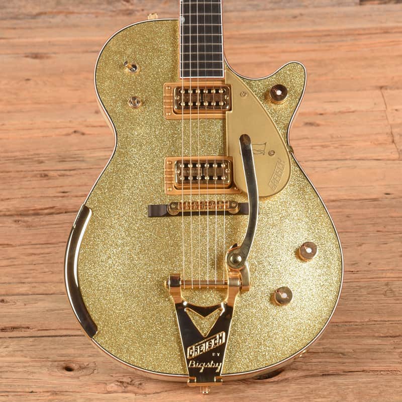 Gretsch Custom Shop Stephen Stern Masterbuilt G6134-CS Penguin Gold Sparkle 2021 - Zac Brown image 1