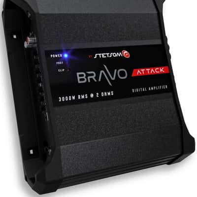 Stetsom BRAVO ATTACK 3000 Watts RMS 2-Ohms Mono Full-Range Digital Car Audio Amplifier image 1