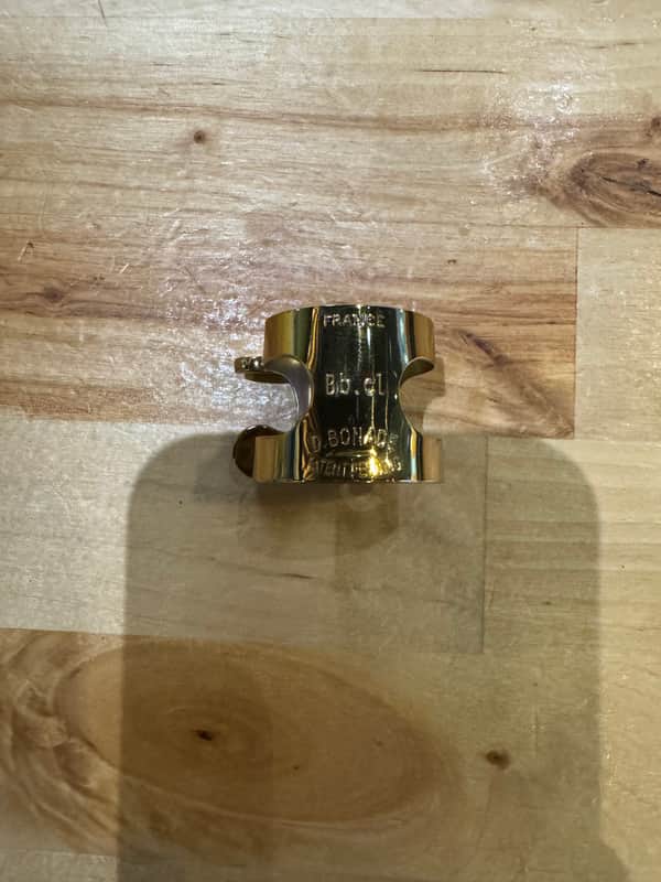 Gold Bonade Clarinet Ligature NON INVERTED image 1