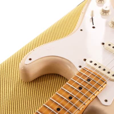 Fender Custom Shop Eric Clapton Stratocaster Journeyman Relic Masterbuilt Todd Krause Aged White Blonde image 12
