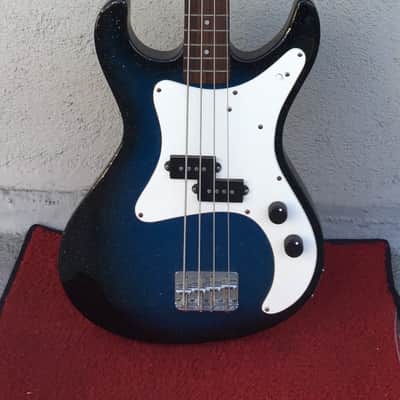 Danelectro Danoblaster Bass in Blue Burst Sparkle image 1