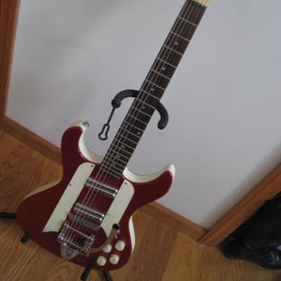 Danelectro Hodad Red Metallic Sparkle Bigsby-style trem + Custom Pickguards image 4