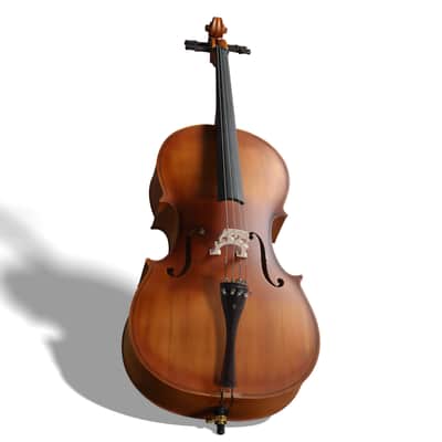 🎅🎄 For Pros and Beginners! Natural Finish Cello +Case/Bag +Bow +Wax image 6