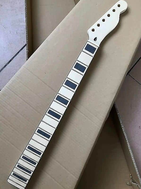Unfinished Maple Wood Tele Style Guitar Neck image 1