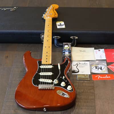 MINTY! Fender American Vintage II 1973 Reissue Stratocaster Electric Guitar Mocha + COA OHSC image 1
