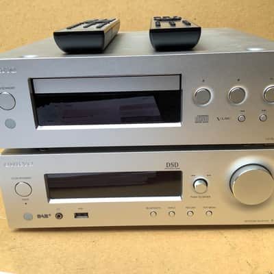 Onkyo C 755 and R-N855 R N 855 / compact disc player and network receiver amplifier / complete set with remotes image 4