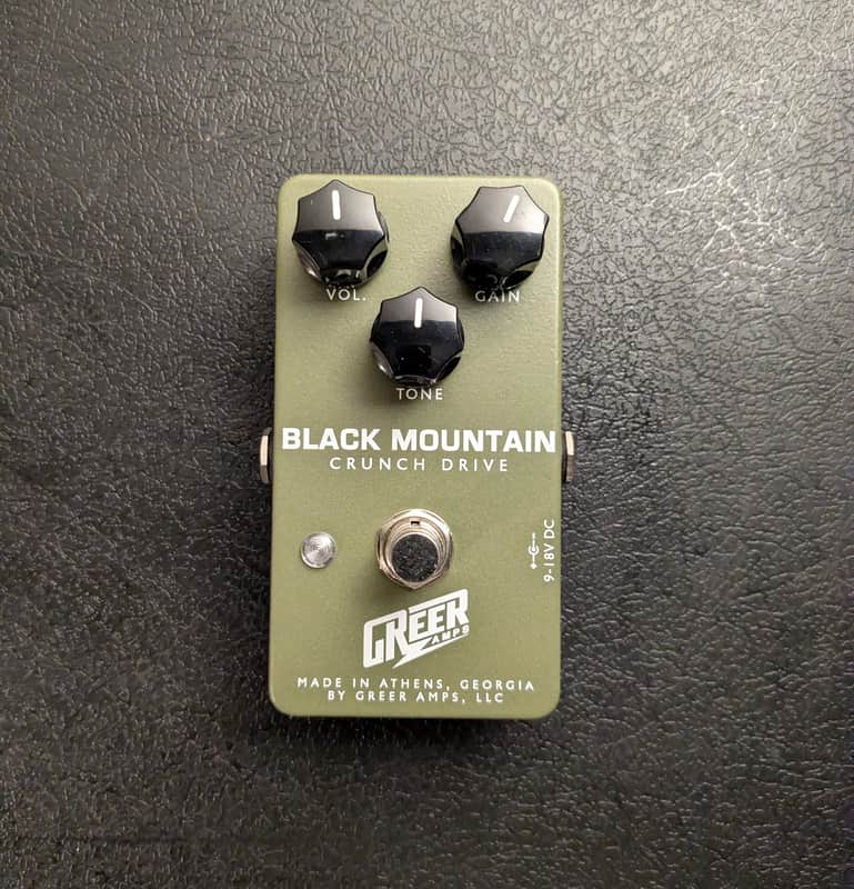 Greer Black Mountain Crunch Overdrive Pedal 2020s - Olive Drab image 1