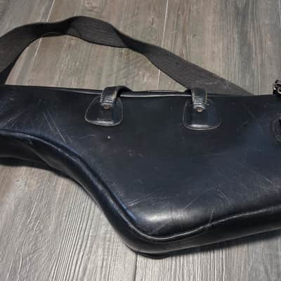 Vintage Reunion Blues Leather Alto Sax Gig Bag - "South Bend" Era - San Francisco Made image 3