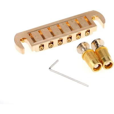 52.5mm (2-1/16 inch) String Spacing Tune-o-matic Pigtail Style Adjustable Wraparound Bridge Tailpiece for Epiphone Les Paul SG Style Electric Guitar image 2