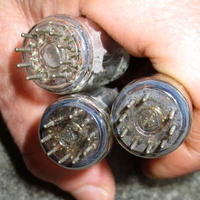 3 6BM8 /ECL82 Telefunken RCA GE tubes 1960s tested used image 5