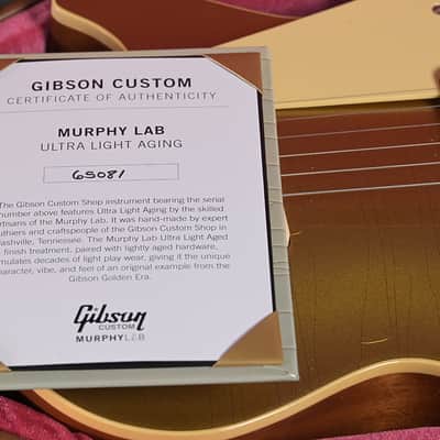 Gibson Les Paul 1956 Standard GoldTop Murphy Lab Ultra Light Aged ONLY 3,74KG!!! image 18