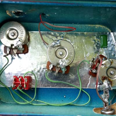 Vintage 1982 Kramer Pacer USA Blue Sparkle Burst Semi-Loaded Body- routed image 4