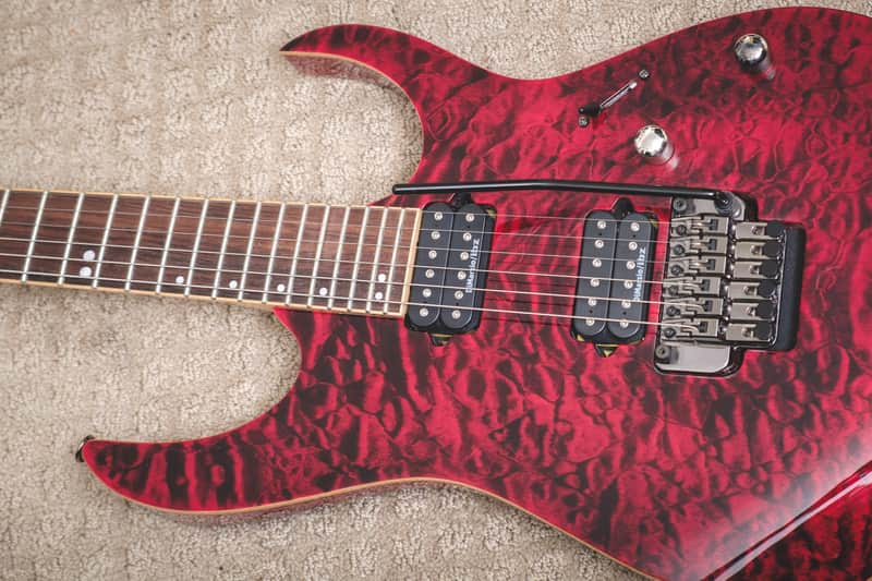 Ibanez RG920QMZ Premium Electric Guitar   red image 1