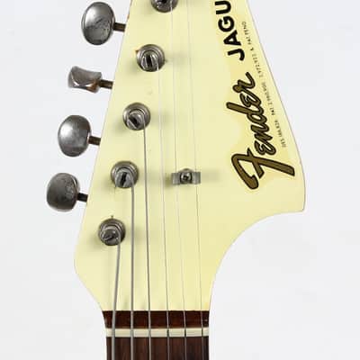 1962 Fender Jaguar Factory Custom Color OLYMPIC WHITE Pre-CBS w Original Brown Case & Strap image 8