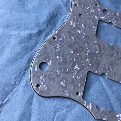 Custom New 4 Ply Ivory White Pearl Japan Jazzmaster Style Guitar Pickguard Scratch Plate image 5