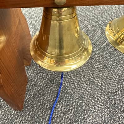 Temple Bell Set, Indian , 4 Bells, Pooja Bells, Puja, Brass Hanging Bells - EXCELLENT #2 image 4