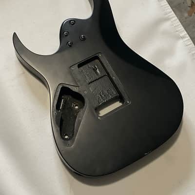 2007 Indonesian Ibanez RG5EX1 Flat Black Basswood Guitar Body Floyd Ready image 11