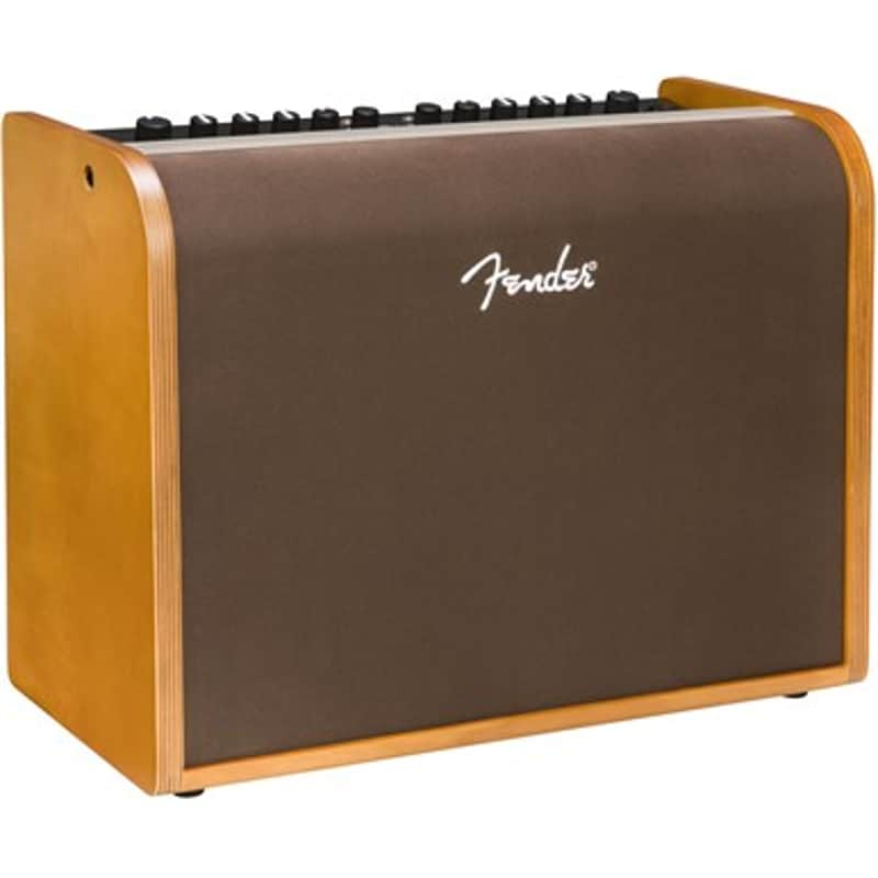 Fender Acoustic Guitar Amp, 100 Watts, with 2-Year Warranty Bluetooth Speaker, 8 Inch Full-range Speaker, 14Hx18.5Wx9.25D inches, Wood, Natural Blonde image 1