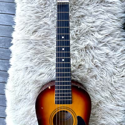 First Act Acoustic student guitar, travel, mini 80’s - Burst image 14