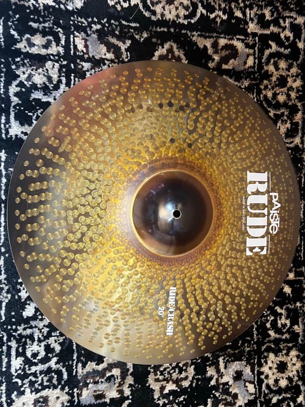 Mint Paiste 20" RUDE Ride/Crash Cymbal - Raw image 1
