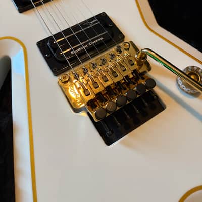 Dean USA Dime White-Gold/Matt Heafy Razorback image 14