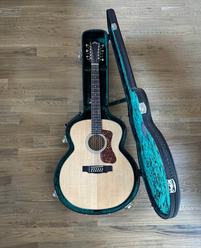 Guild F-2512E Jumbo 12 String Acoustic-Electric Guitar With Guild USA Deluxe Humidified Case image 1