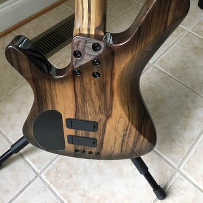 Kiesel V49K Vanquish 4 string 2017 Buckeye Burl 2017 NAMM Build image 9