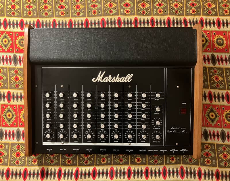 very rare Marshall 8 Channel Mixer 100w 1978 - Vintage Mixer with Spring Reverb, Power Amplifier and Preams image 1