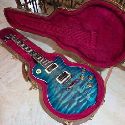 Gibson Les Paul 2014 - River Blue AAA Quilted Maple image 3